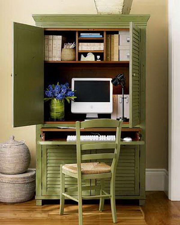 Simple Computer Desk Storage Ideas for Simple Design