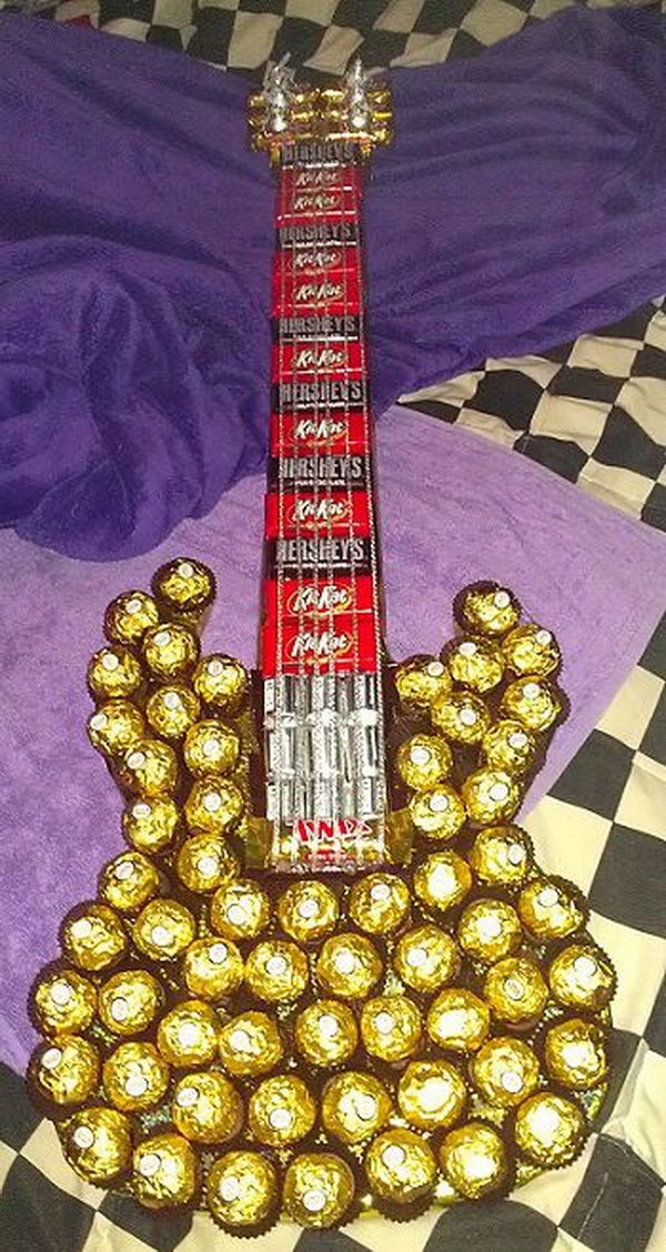 Sweet Guitar Made from Chocolate Music Lover 