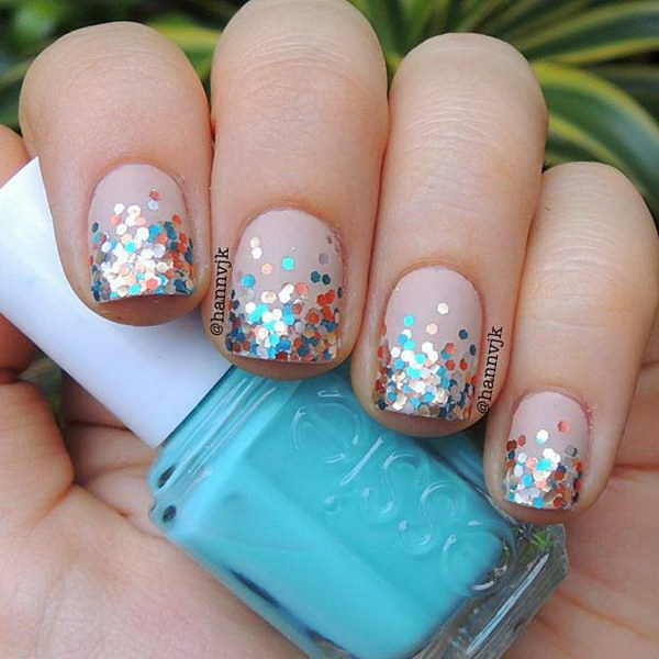 70+ Stunning Glitter Nail Designs 2017