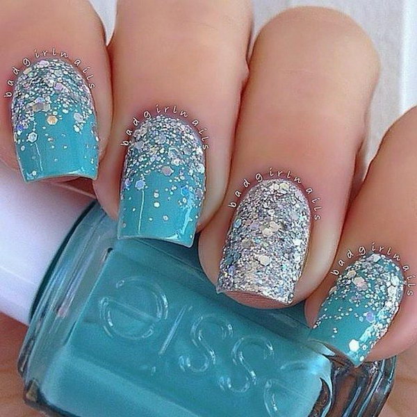 70+ Stunning Glitter Nail Designs 2017