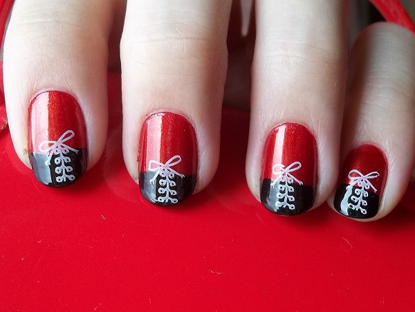 45  Stylish Red and Black Nail Designs  IdeaStand