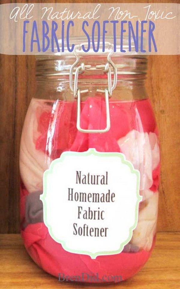 Homemade Fabric Softener Recipes Tutorials