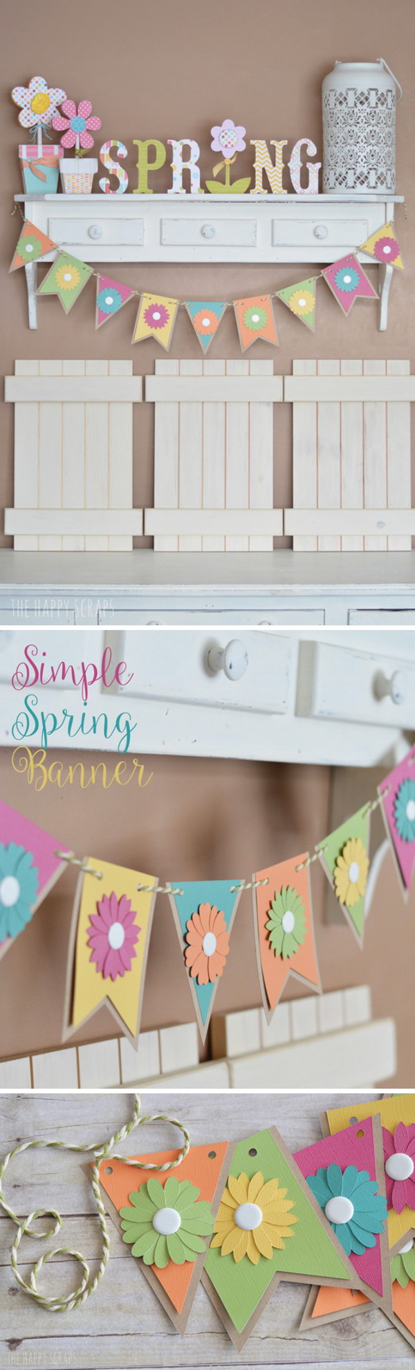 Simple DIY Spring Banner. 