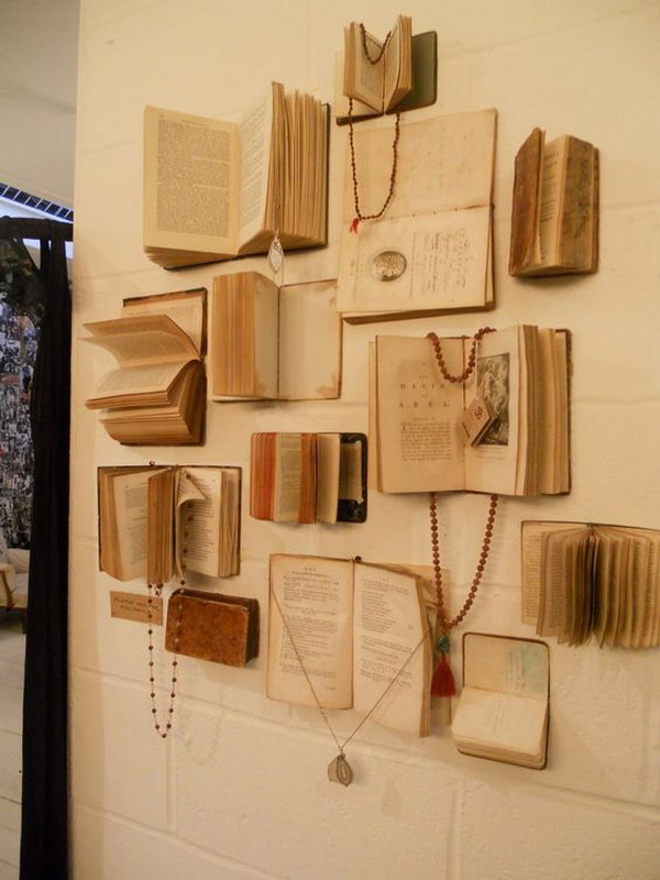 Easy And Beautiful DIY Projects Made With Old Books 2017