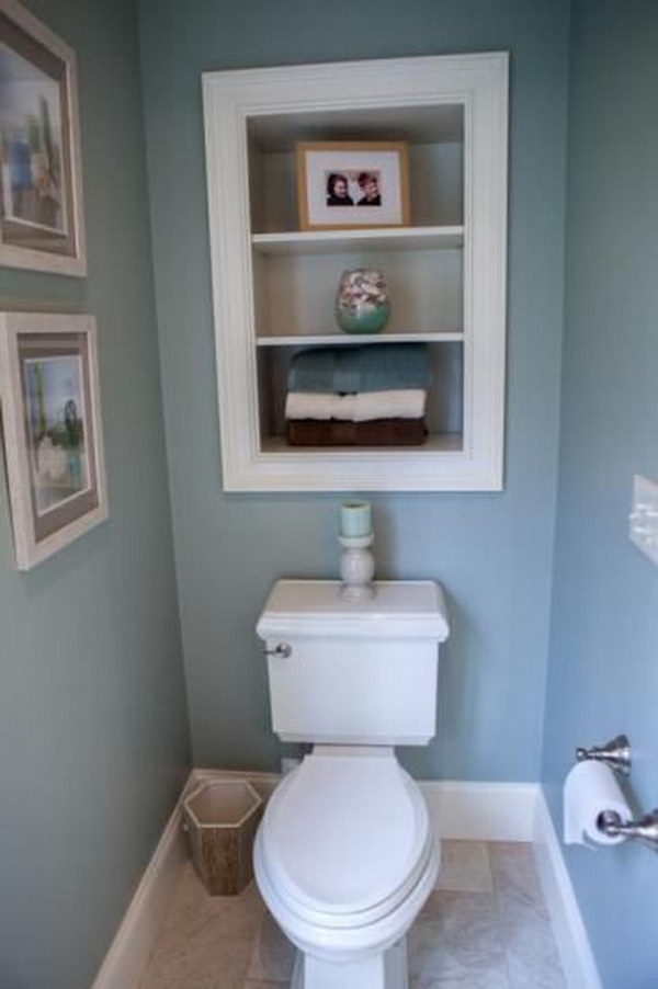 toilet storage space bathroom shelves shelving recessed extra decor above built between bigger shelf paper bathrooms toilets studs cabinet cabinets