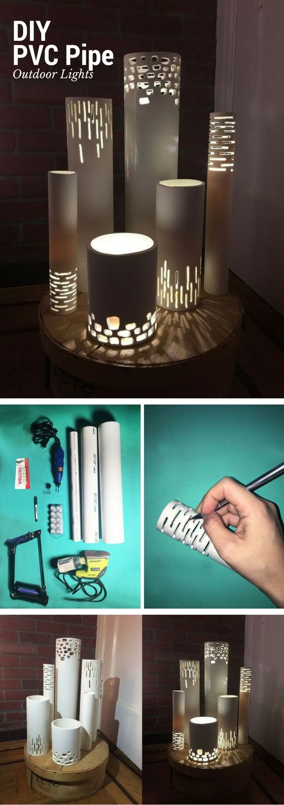 PVC Pipe Lights. 