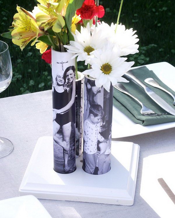 DIY PVC Pipe Vase for Mother’s Day. 