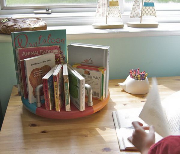 PVC Pipe Book Caddy. 