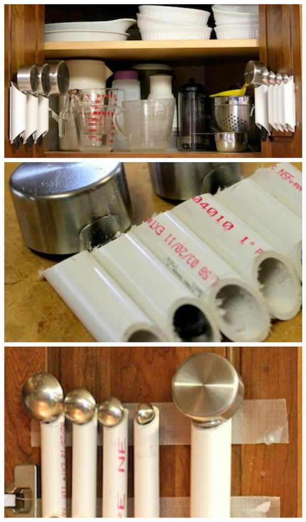 PVC Pipe Kitchen Tool Organizer. 