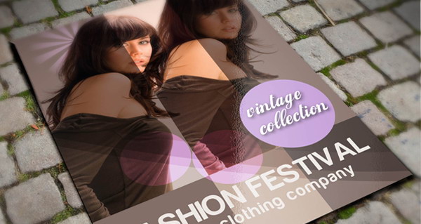 brochure design, fashion brochures template psd file