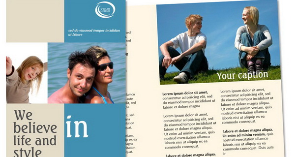 free bi fold travel brochure template coreldraw