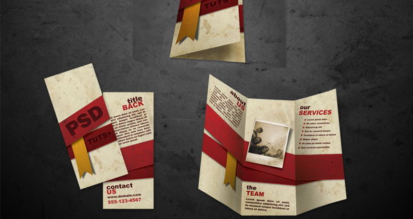 free brochure templates psd file