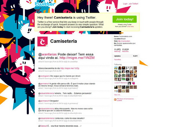 twitter layouts, twitter layouts camiseteria