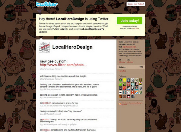 twitter layouts, twitter layouts local hero design
