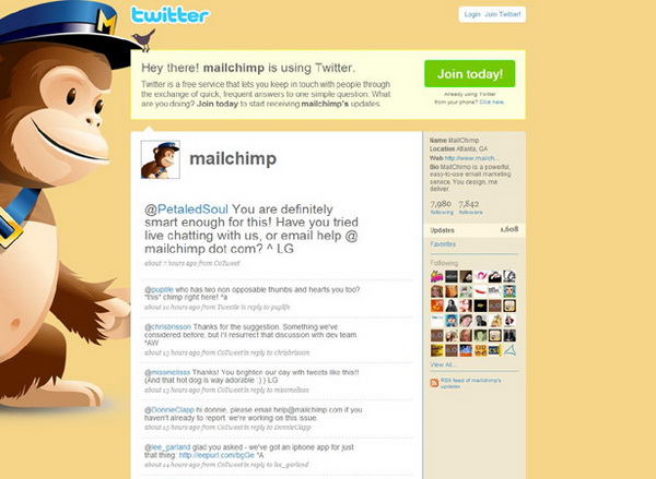 twitter layouts, twitter layouts mail chimp
