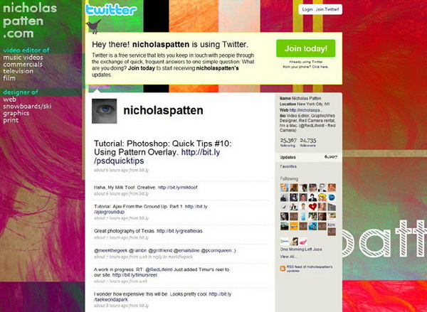 twitter layout, twitter layouts nicholas patten