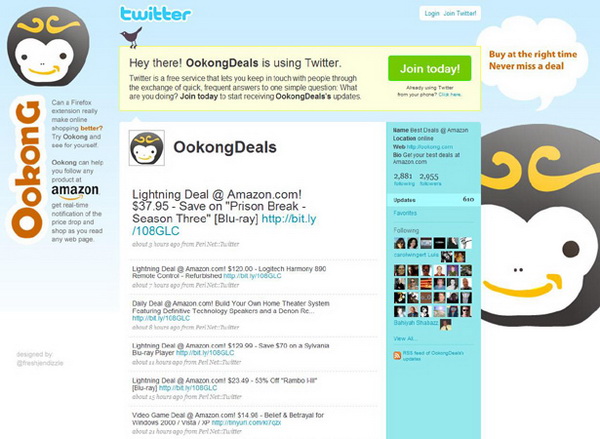 twitter backgrounds, twitter layouts ookongdeals