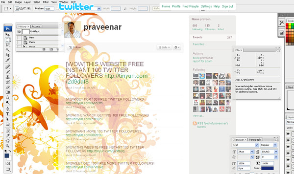 layouts for twitter, twitter layouts praveenar