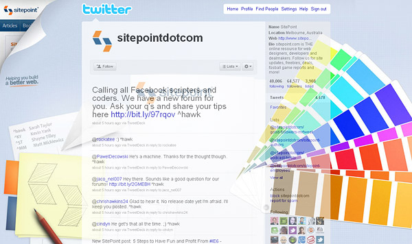 backgrounds for twitter, twitter layouts sitepoint