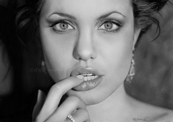 portrait of angelina jolie