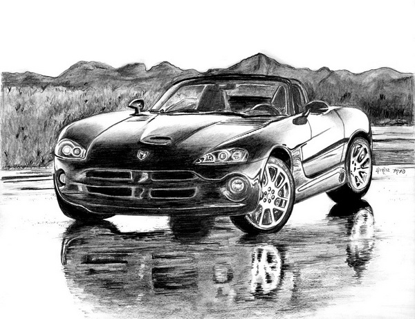 car drawing 10