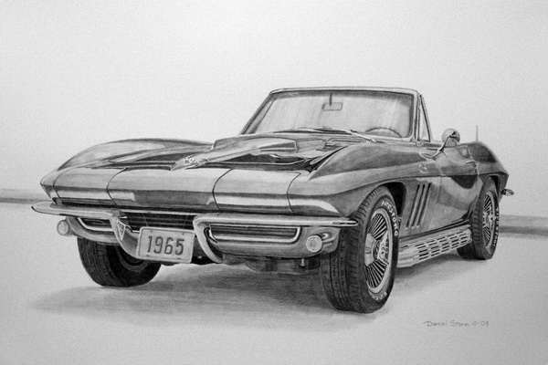 Easy Cute Corvette Drawings Sketches with Pencil