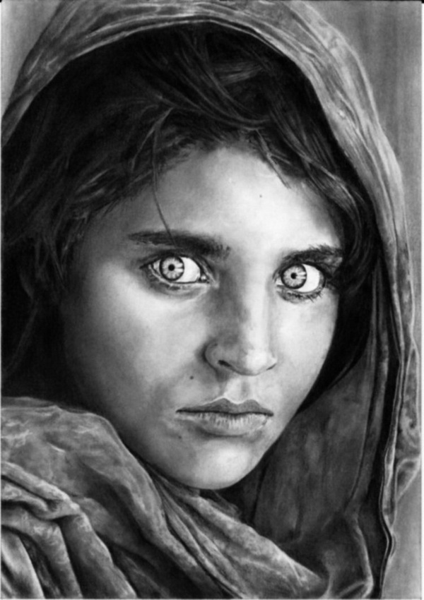 Beautiful Lady Pencil Drawing