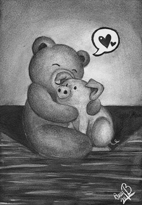 teddy bear drawing 5
