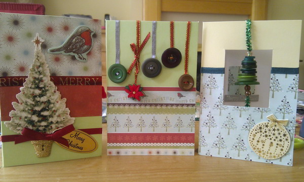 button christmas card 50