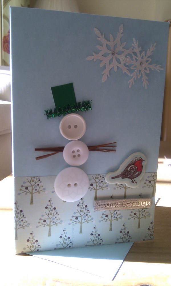 button christmas card 51