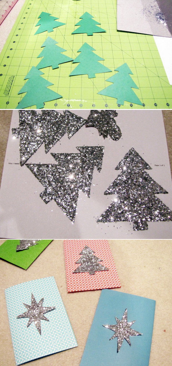 diy glittery christmas card 27
