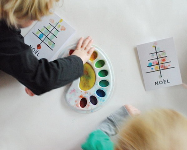 fingerprint christmas card 17