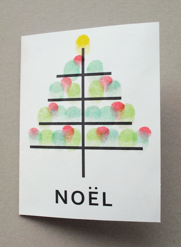 fingerprint christmas card 18