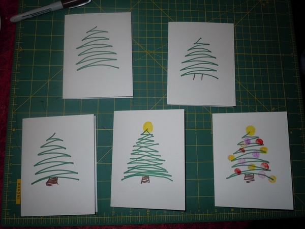 fingerprint christmas card 33
