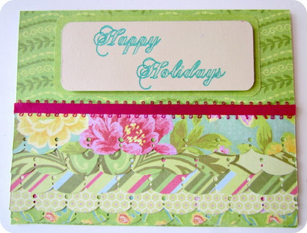 scalloped christmas card 24