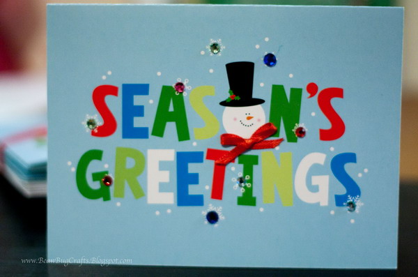 semi homemade xmas card 4