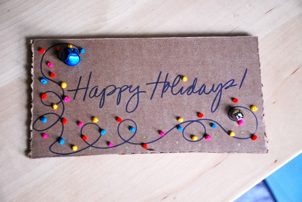 stitched christmas card 21