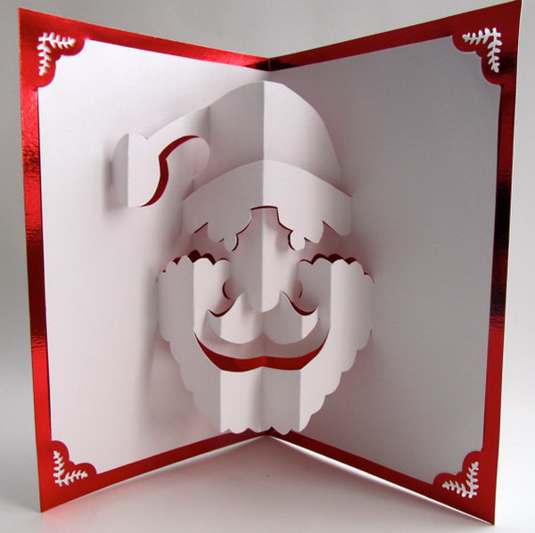 santa claus christmas pop up card 21