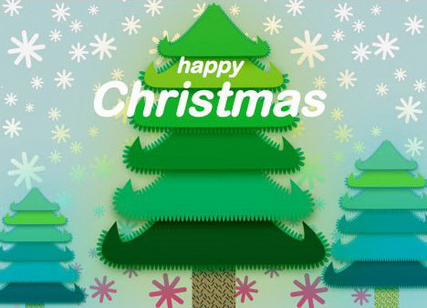 christmas tree free printable card 31