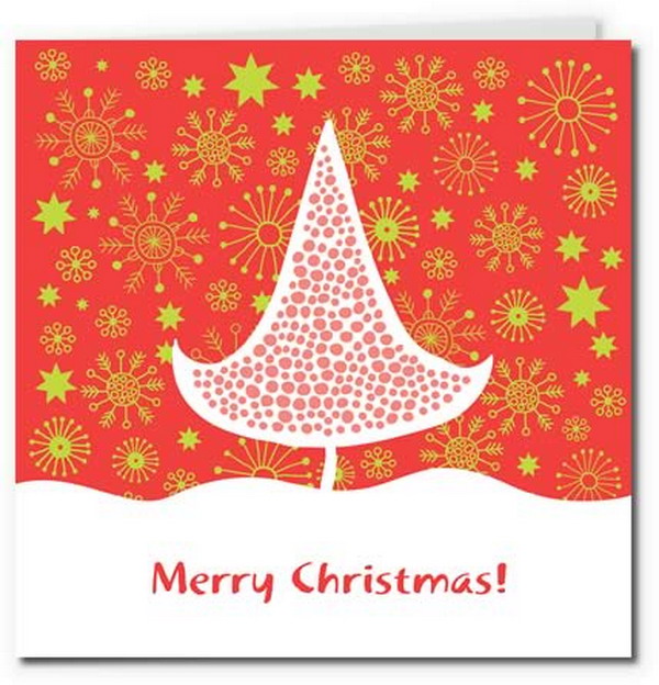 red gold modern christmas tree design 23