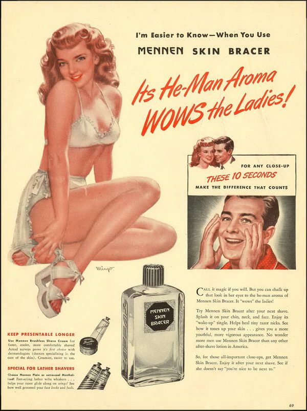 vintage beauty ad 1946 mennen skin bracer 34 