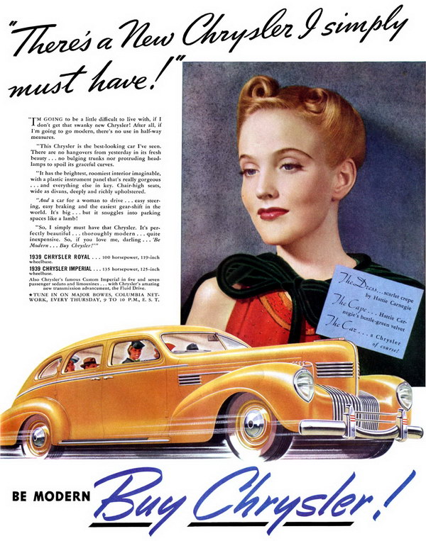 vintage car ad 1939 chrysler 2 