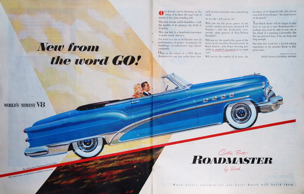 vintage car ad 1953 buick 7 