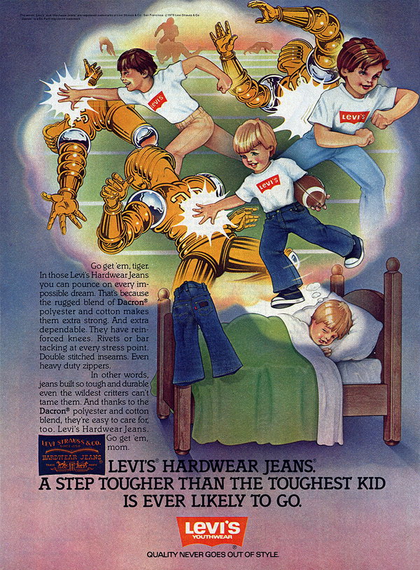 vintage funny ad 1978 leviss 49 