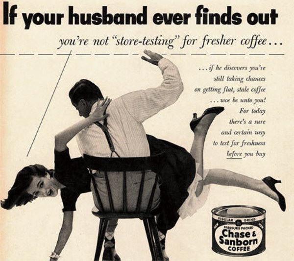 vintage funny ad chase sanborn coffee 50 