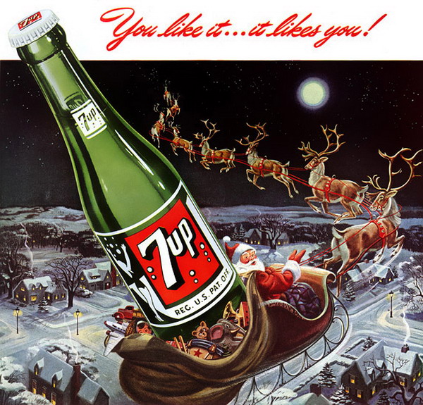 7up christmas ads 7