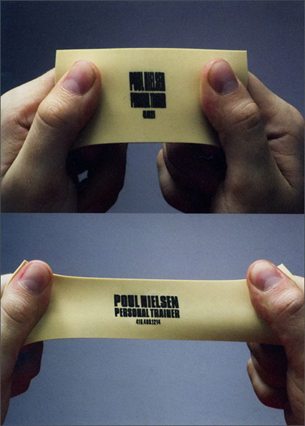 stretchable name card 15