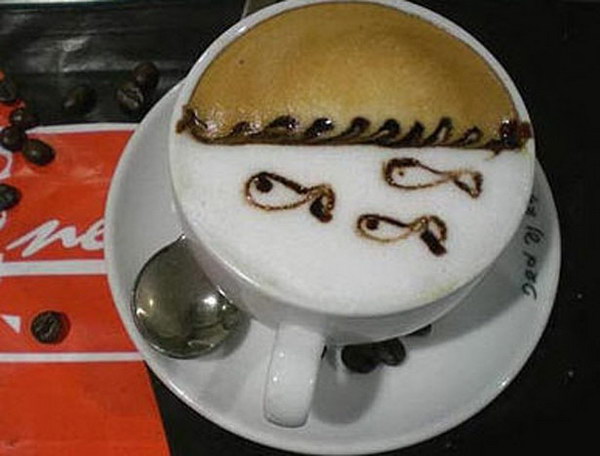 fish coffee art 2
