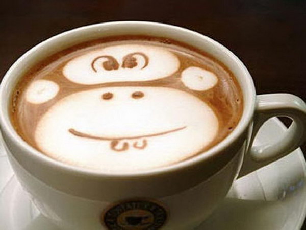 monkey coffee art 9