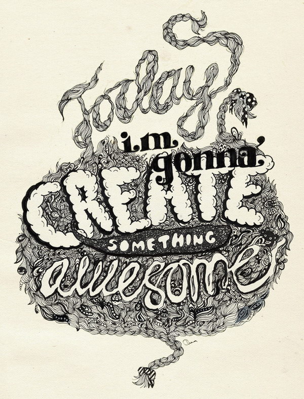 illustrated typography poster 47